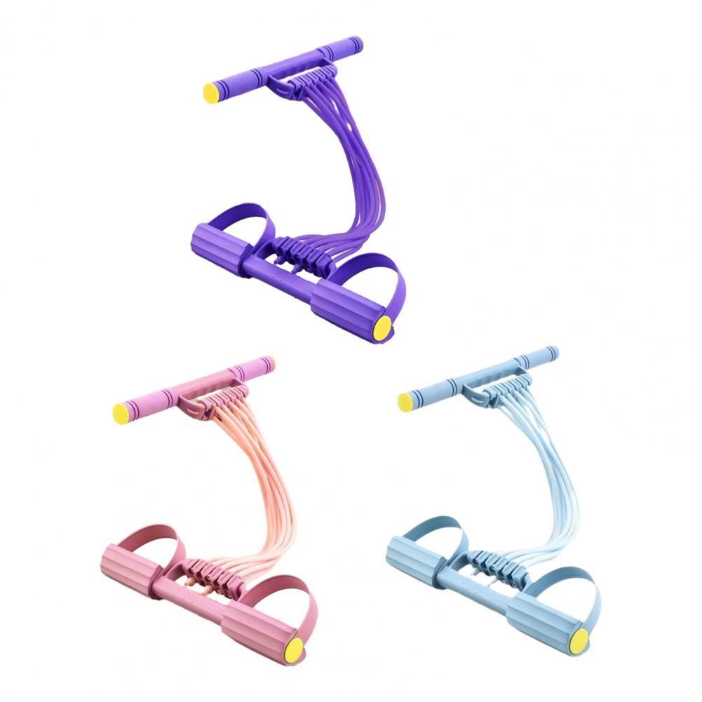 Yoga Pedal Puller Fitness Equipment - 10-Tube Pedal Resistance Band Tension Rope