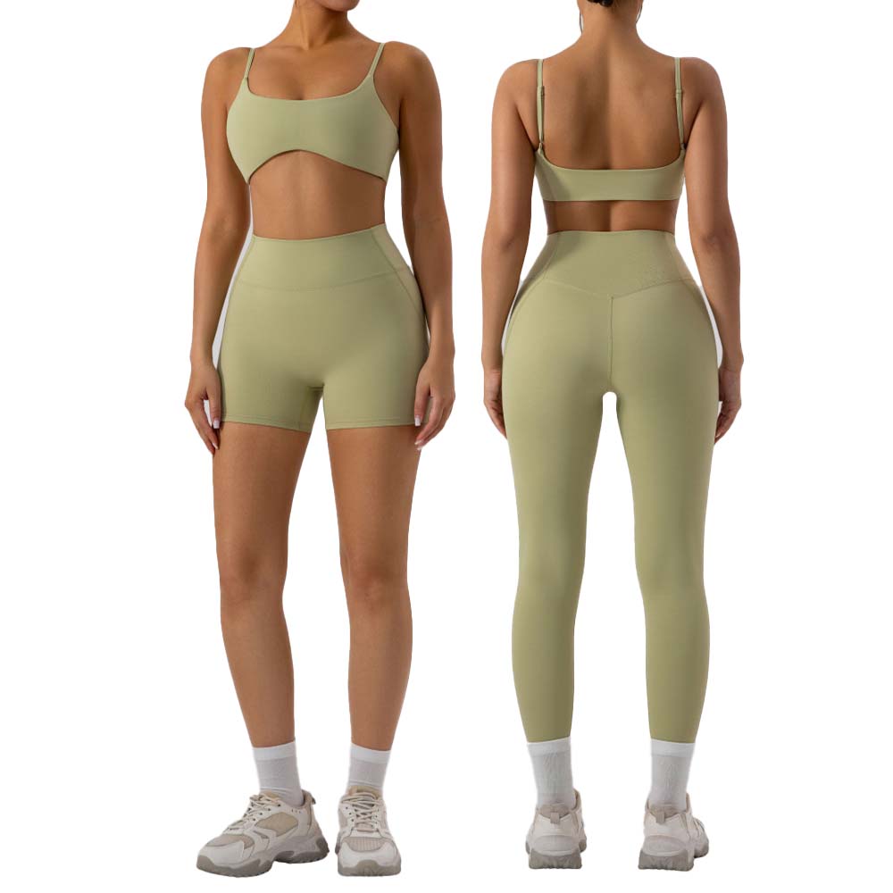 Yoga Fitness Leggings - Running Training Set Adjustable Shoulder Straps