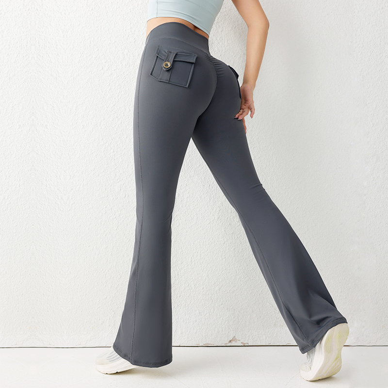 Yoga Fitness Leggings - Solid Color Butt Lifting Gym Fitness