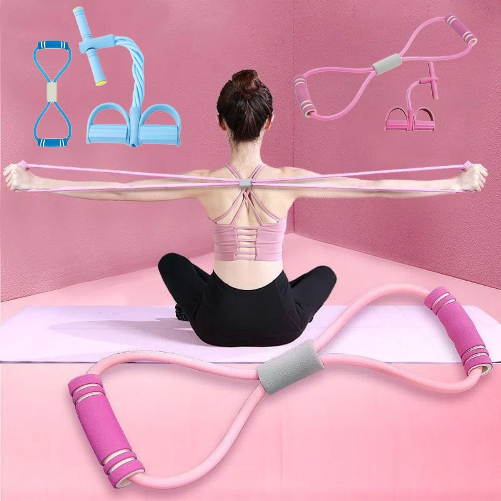 Yoga Pedal Puller Fitness Equipment - 6-Tube Resistance Bands Set TPE with