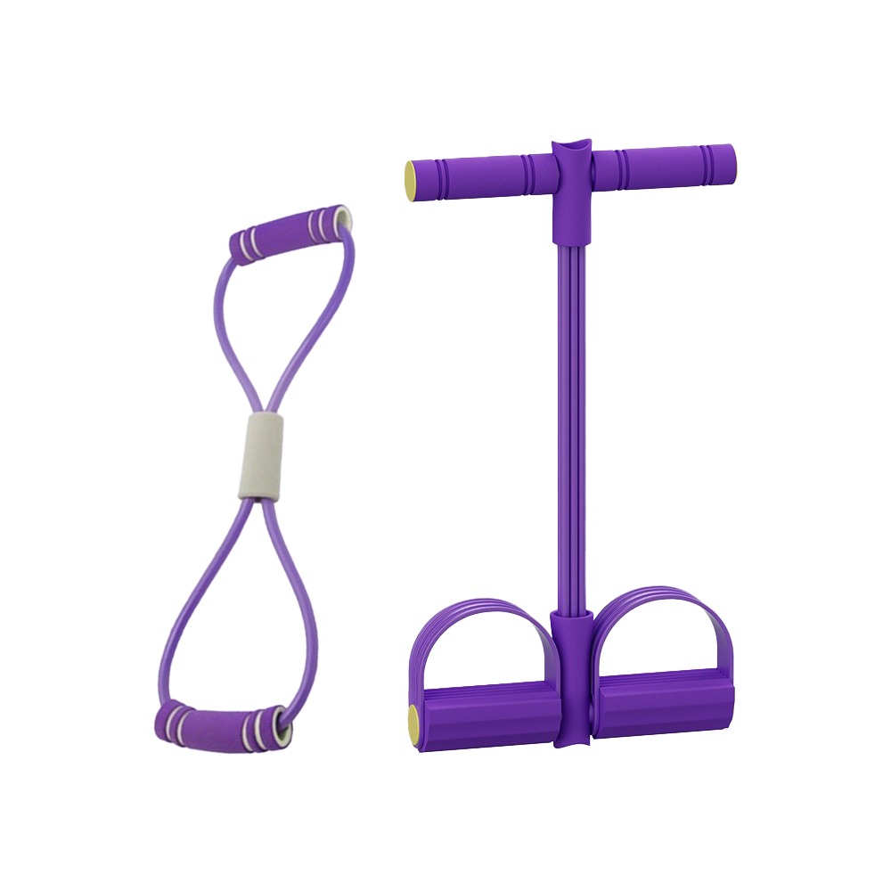 Yoga Pedal Puller Fitness Equipment - 6-Tube Resistance Bands Set TPE with