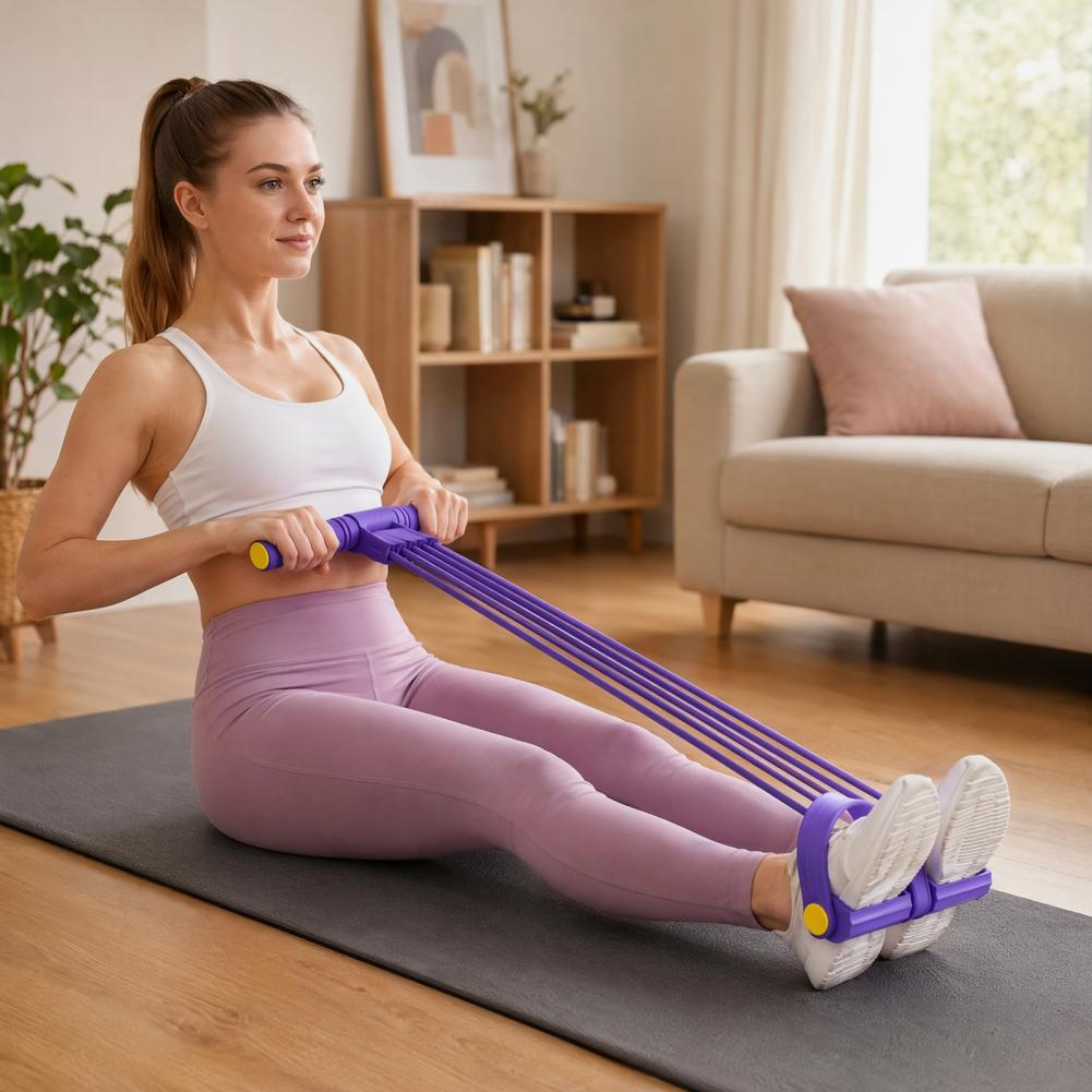 10-Tube Pedal Resistance Band  - огляд і ціна Yoga Pedal Puller Fitness Equipment