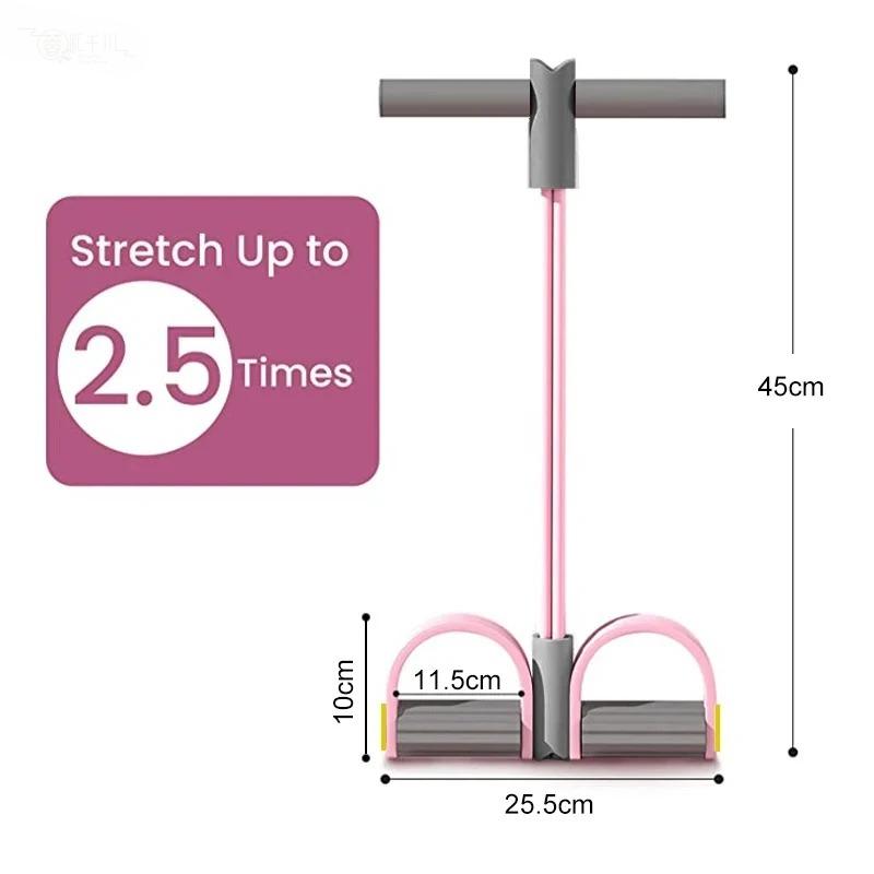 4-Tube Resistance Bands Yoga P - огляд і ціна Yoga Pedal Puller Fitness Equipment