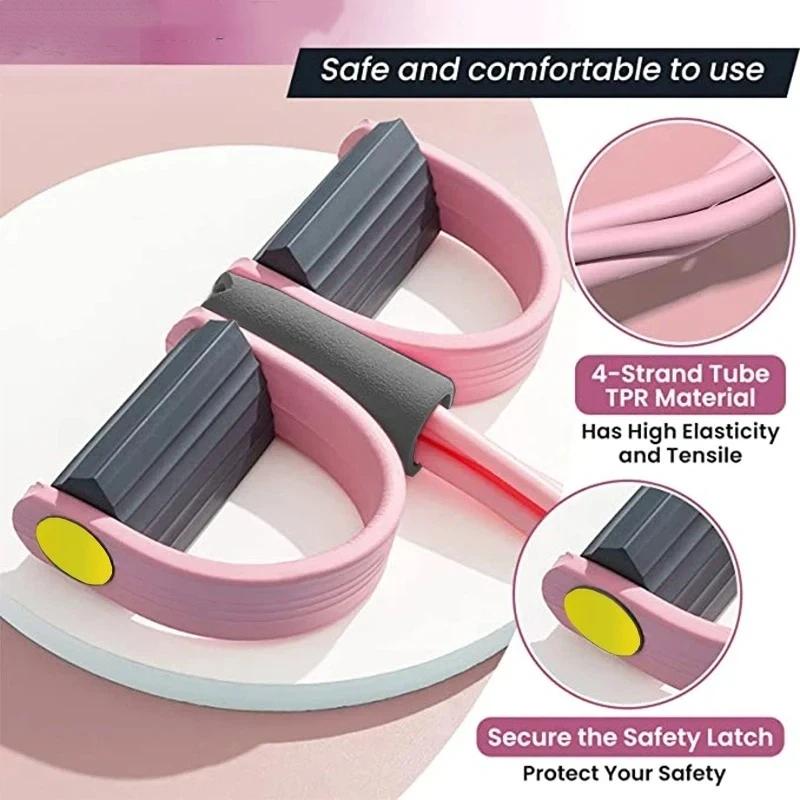 4-Tube Resistance Bands Yoga P - огляд і ціна Yoga Pedal Puller Fitness Equipment
