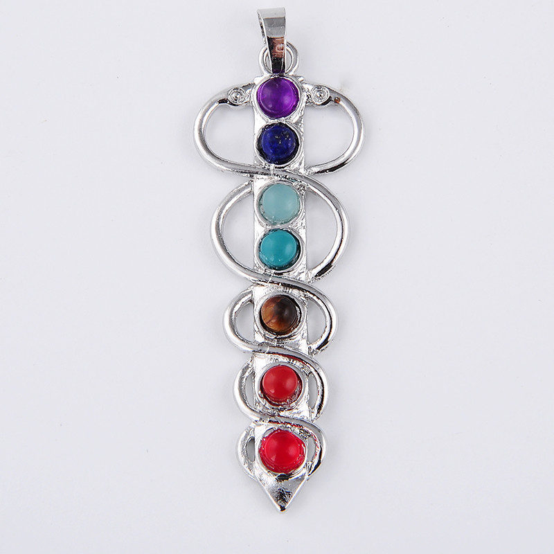 7 Chakra Stone Necklace Pendan - огляд і ціна Yoga Health & Fitness Center