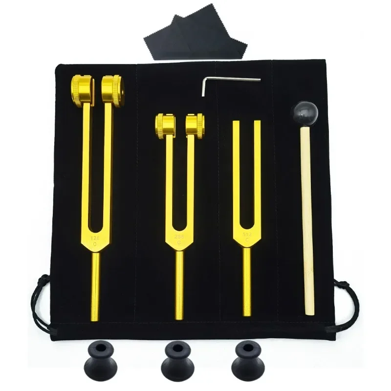 3PCS Tuning Fork Set 128 256 5 - огляд і ціна Yoga Y Fitness