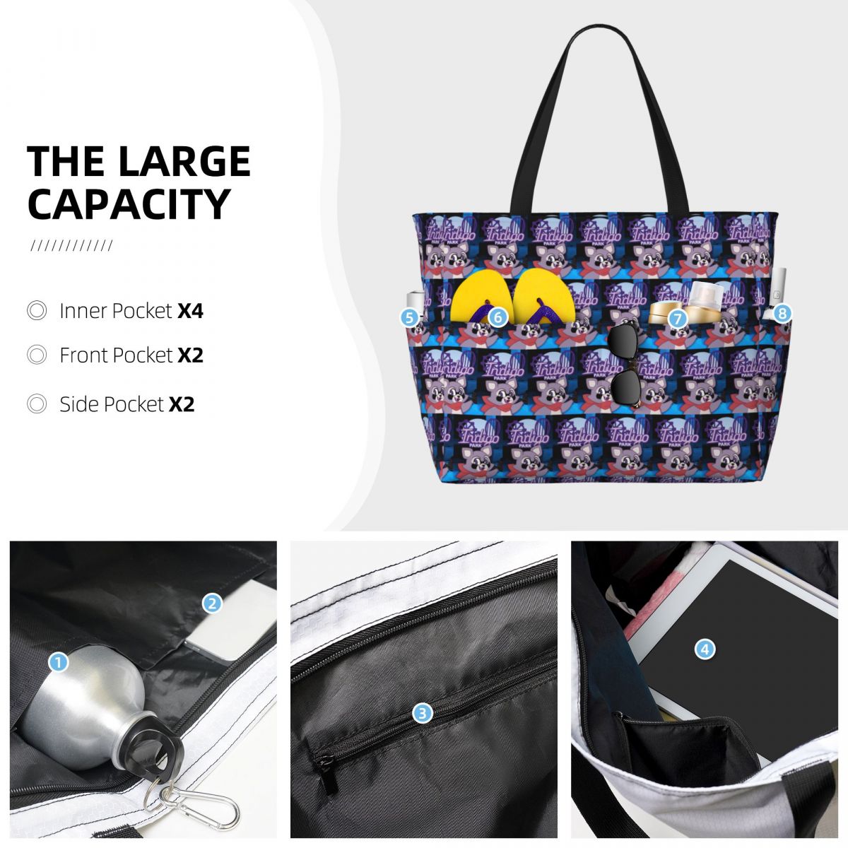 Rambley Indigo Park Beach Tote - огляд і ціна Yoga Fitness Park
