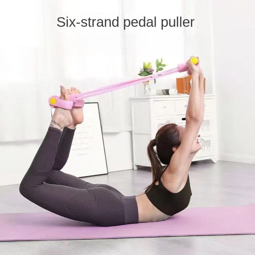 6-Tube Resistance Bands Set TP - огляд і ціна Yoga Pedal Puller Fitness Equipment