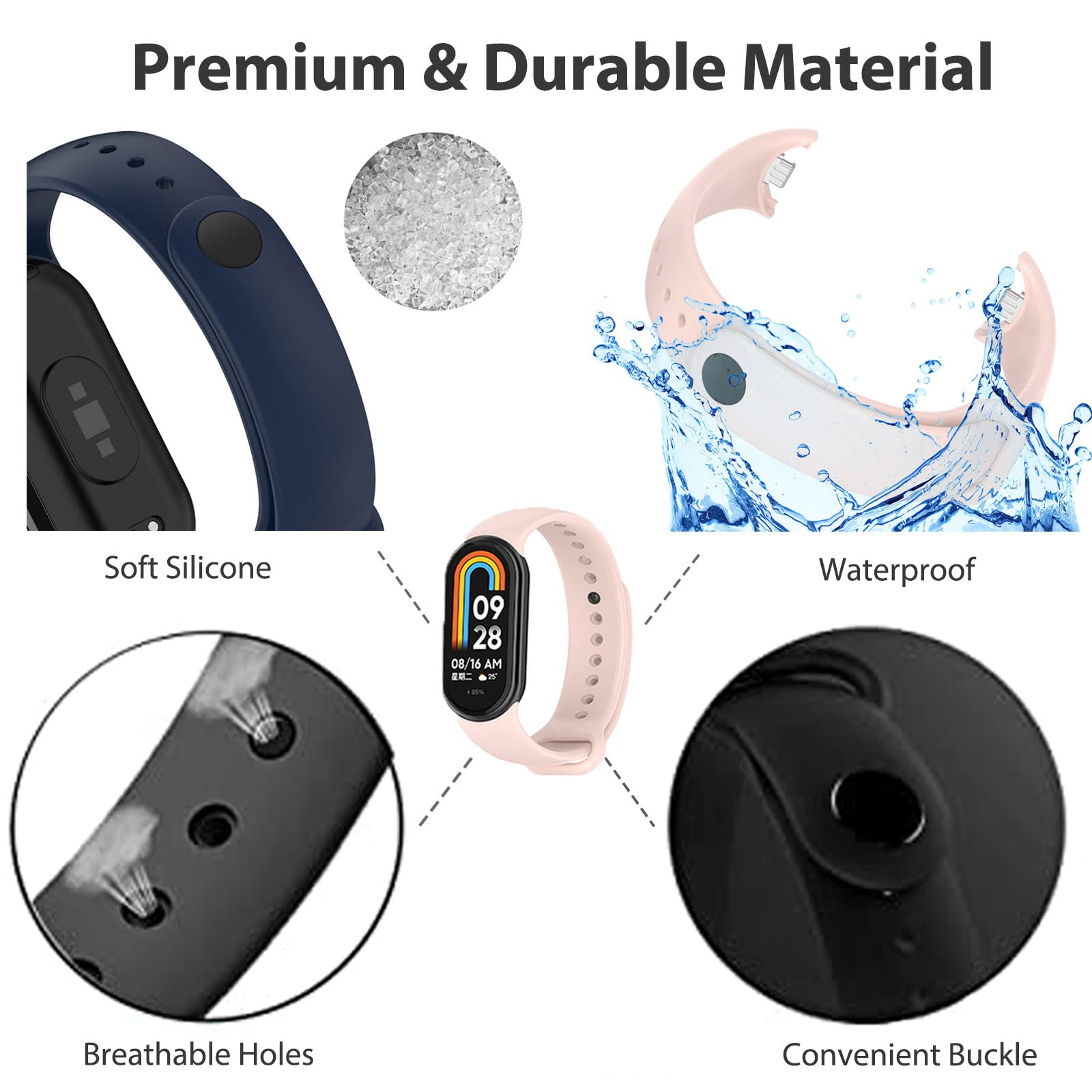 Bracelet for Mi band 8 Strap S - огляд і ціна Wrist Wraps Fitness