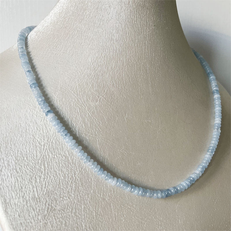 2*4MM Aquamrine Necklace Natur - огляд і ціна Yoga Health & Fitness Center