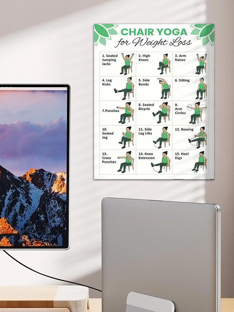 2 PCS Yoga Poster Home Exercis - огляд і ціна Yoga Health & Fitness Center