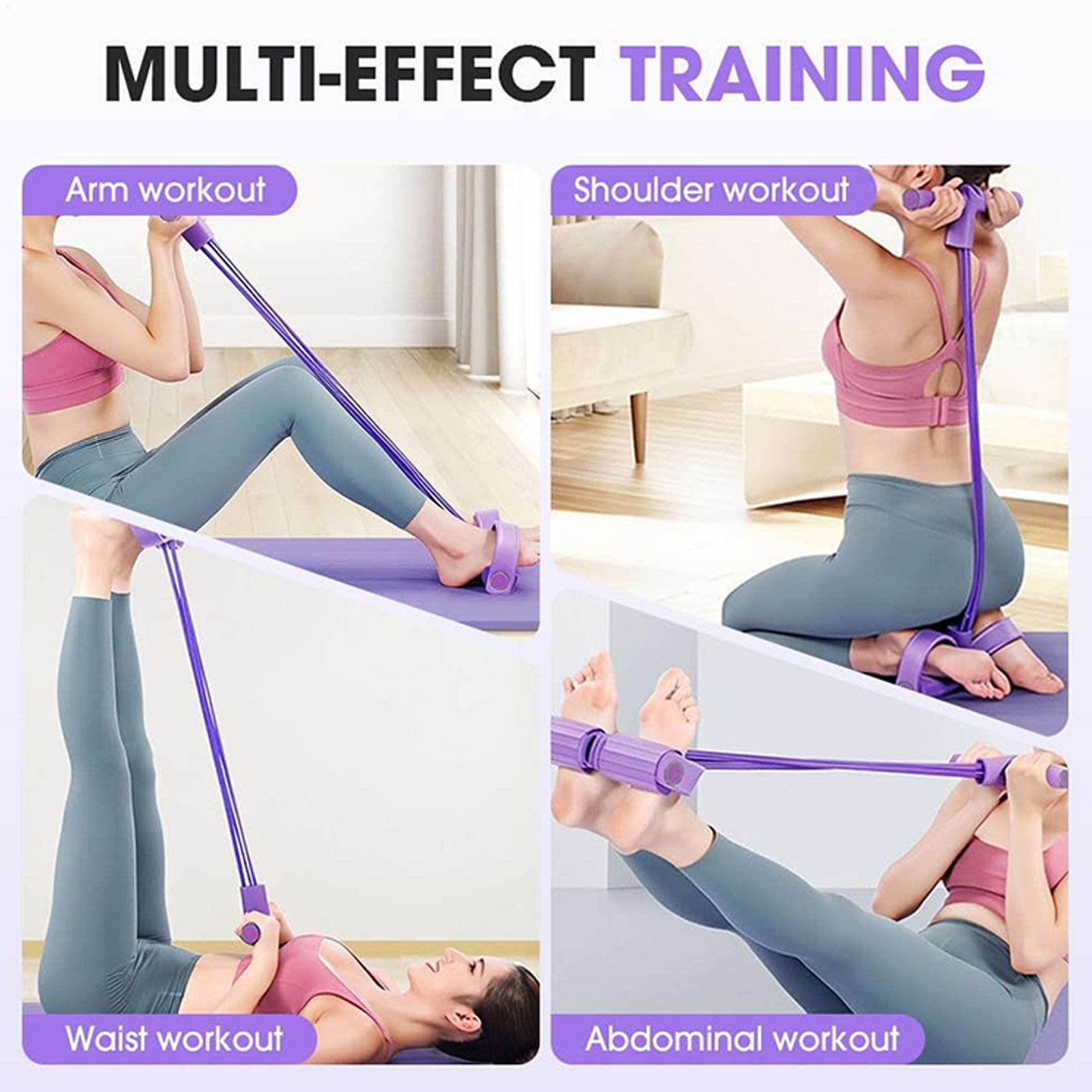 Resistance Bands 4-Tube Yoga P - огляд і ціна Yoga Pedal Puller Fitness Equipment