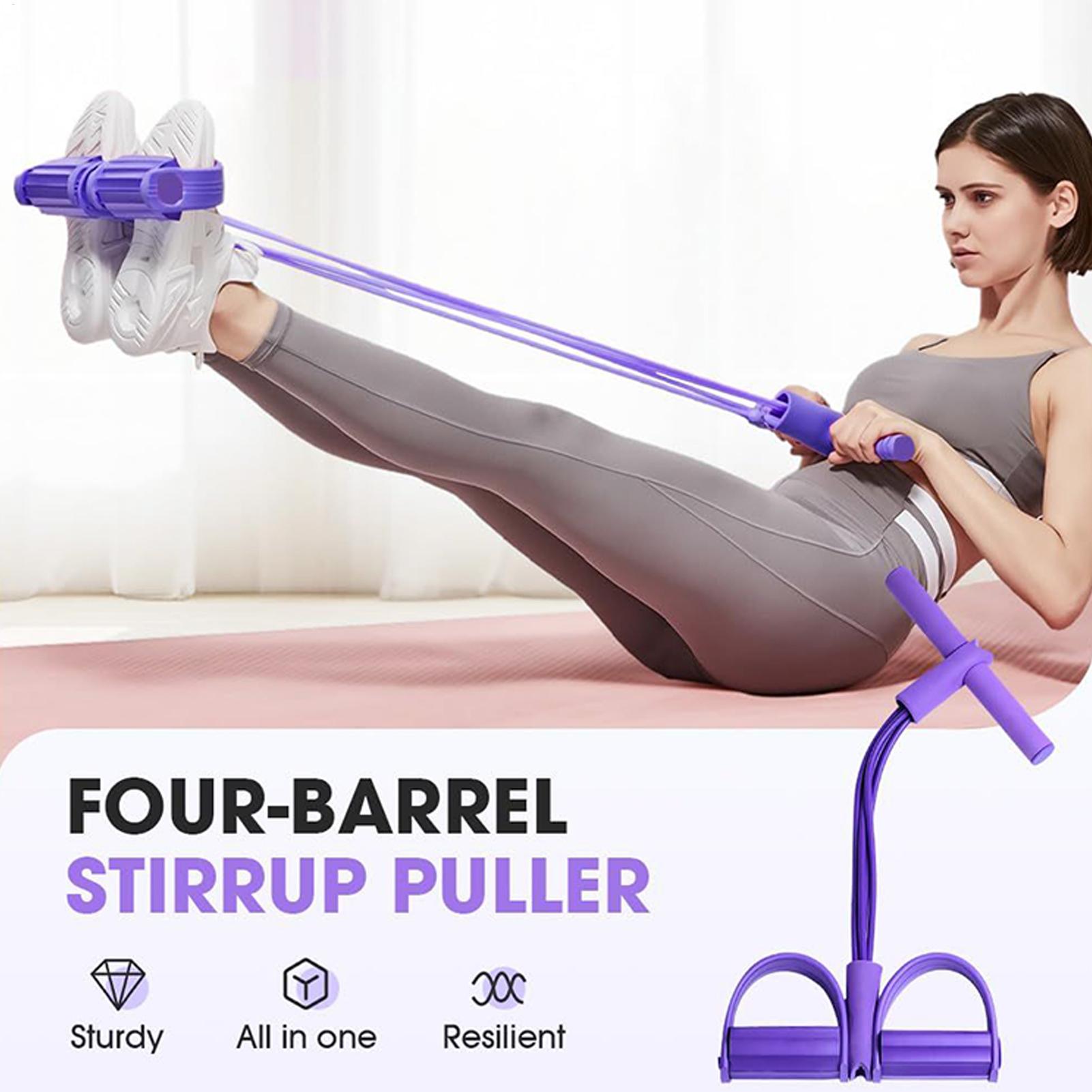 Resistance Bands 4-Tube Yoga P - огляд і ціна Yoga Pedal Puller Fitness Equipment