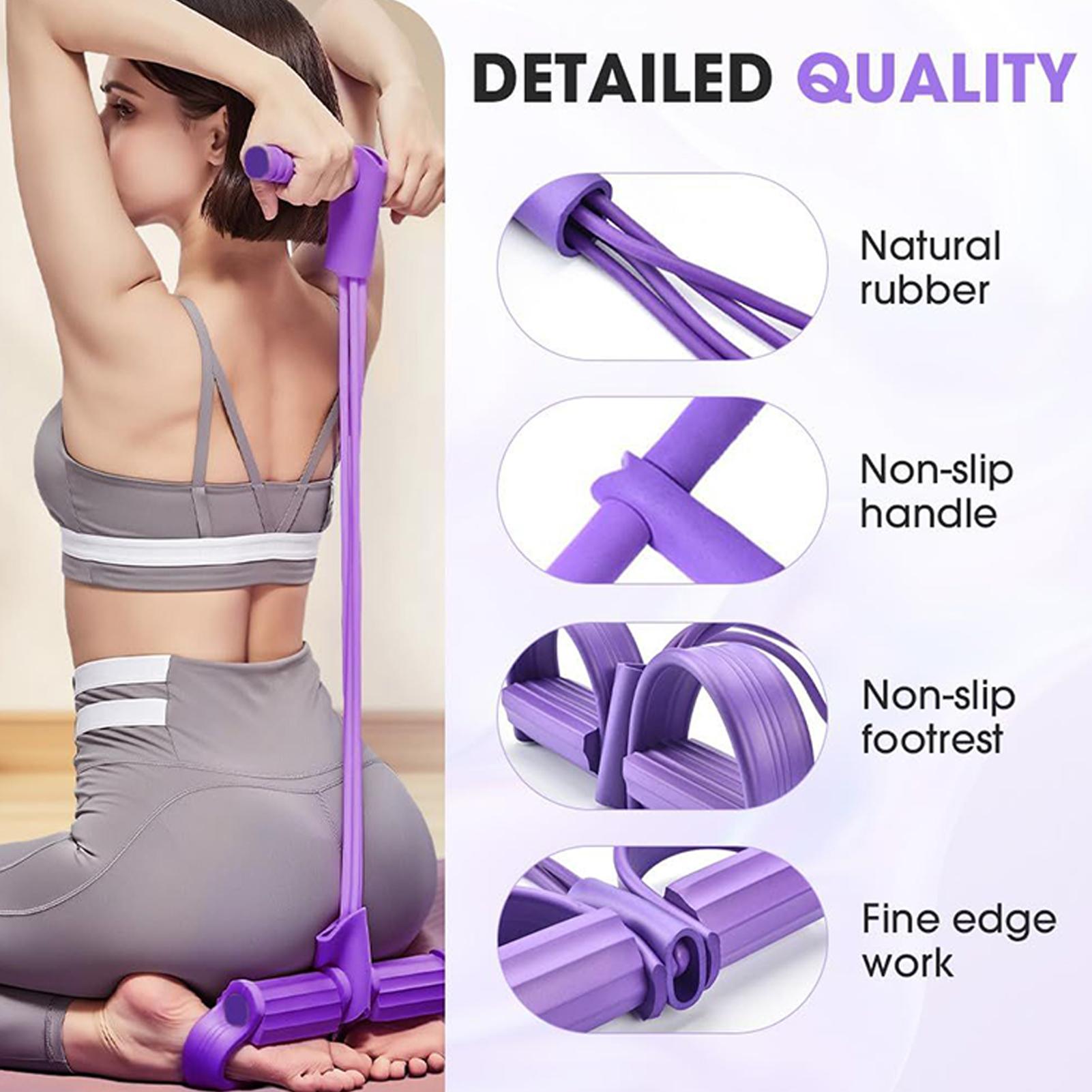 Resistance Bands 4-Tube Yoga P - огляд і ціна Yoga Pedal Puller Fitness Equipment
