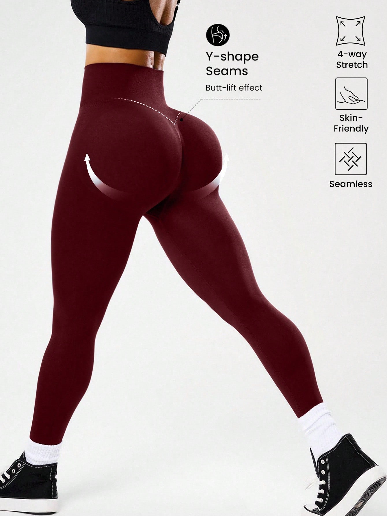 High-waisted seamless yoga leg - огляд і ціна Yoga Fitness Leggings